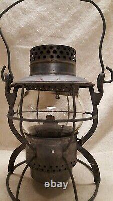 Dietz N. Y. C. S. Railroad Lantern # 999 Kerosene Clear Onion Globe USA