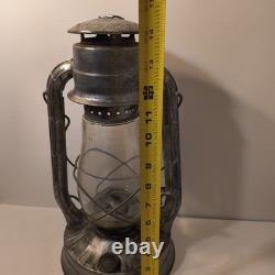 Dietz No. 2 Blizzard Vintage Lantern Railroad Hurricane Tubular Glass Made in USA