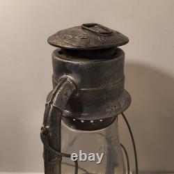 Dietz No. 2 Blizzard Vintage Lantern Railroad Hurricane Tubular Glass Made in USA