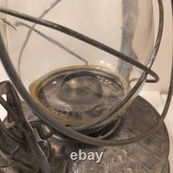 Dietz No. 2 Blizzard Vintage Lantern Railroad Hurricane Tubular Glass Made in USA