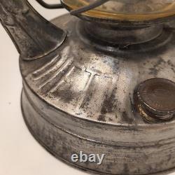 Dietz No. 2 Blizzard Vintage Lantern Railroad Hurricane Tubular Glass Made in USA