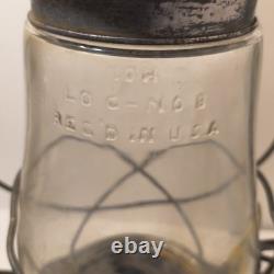 Dietz No. 2 Blizzard Vintage Lantern Railroad Hurricane Tubular Glass Made in USA