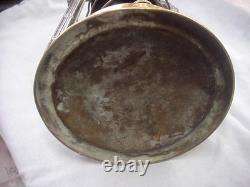 Dietz No 2 D Lite Oil Barn Lantern & Globe Brass Top Brass Large Font Railroad
