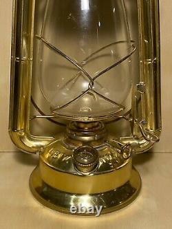 Dietz No. 20 Junior Brass Kerosene Lantern Railroad Style Gold Tone Brass Lamp