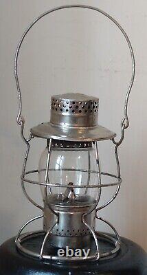 Dietz No. 39 Railroad Lantern Vulcan New York Glass Globe Steel Clad Rare