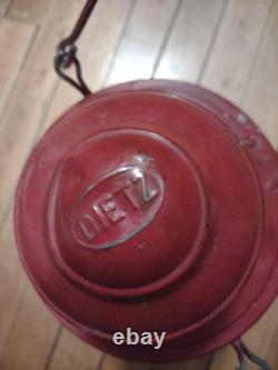 Dietz Railroad Nautical Lantern Shroud Blinder Red Excellent Ww1 Rare 14 Marine