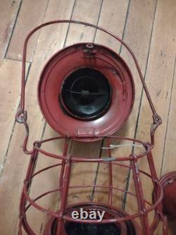Dietz Railroad Nautical Lantern Shroud Blinder Red Excellent Ww1 Rare 14 Marine