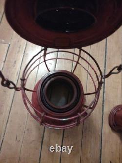 Dietz Railroad Nautical Lantern Shroud Blinder Red Excellent Ww1 Rare 14 Marine