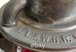Dietz Vesta D. L. & W. Delaware Lackawanna & Western Railroad Lantern Dated 2-51