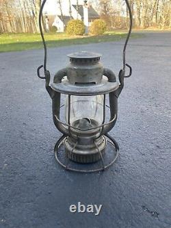 Dietz Vesta NYCS railroad lantern NY Central kerosene lamp vintage Embossed