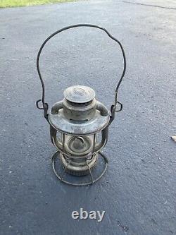 Dietz Vesta NYCS railroad lantern NY Central kerosene lamp vintage Embossed