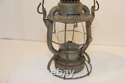 Dietz Vesta New York, Antique Vintage Lehigh Valley Railroad Lantern -37e
