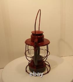 Dietz Vesta New York, Antique Vintage N. Y. N. H. & H. Railroad Lantern -37e