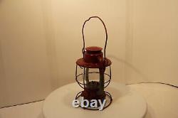 Dietz Vesta New York, Antique Vintage N. Y. N. H. & H. Railroad Lantern -37e