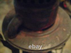 Dietz Vesta New York Central LINES Railroad Lantern With Marked AMBER NYCL Globe