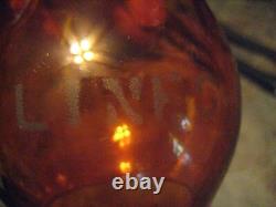 Dietz Vesta New York Central LINES Railroad Lantern With Marked AMBER NYCL Globe
