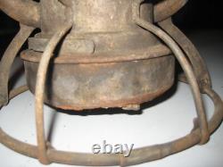 Dietz Vesta New York Central LINES Railroad Lantern With Marked AMBER NYCL Globe