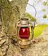 Dietz Vesta New York New Haven & Hartford Railroad Lantern Antique Red Bulb