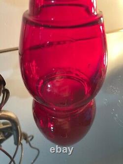 Dietz Vesta New York New Haven & Hartford Railroad Lantern Antique Red Bulb