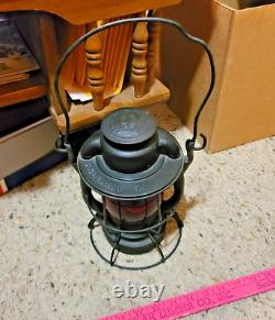 Dietz Vesta Pittsburgh & Lake Erie Railroad Lantern P&LE Red Globe