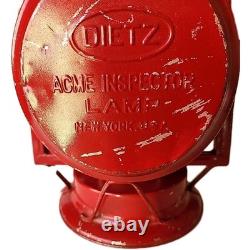 Dietz Vintage Railroad Lamp 15 Tall As-is Missing Pieces