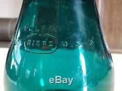 Dietz Vulcan Rare Green Railroad Lantern Globe 5 1/2 Excellent Condition