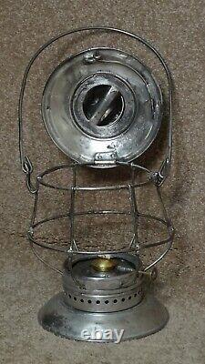 Dietz Xlcr Bell Bottom Railroad Lantern With Signal Clear Globe (14)