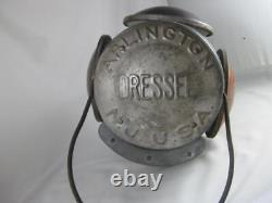 Dressel Arlington N. J. U. S. A. (4 lens) Railroad Lantern Caboose Signal w Burner