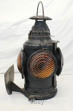 Dressel Arlington NJ USA 4-Way Signal 16 Kero Oil Railroad Lantern Antique