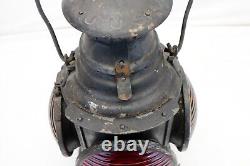 Dressel Arlington NJ USA 4-Way Signal 16 Kero Oil Railroad Lantern Antique