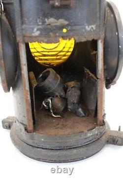 Dressel Arlington NJ USA 4-Way Signal 16 Kero Oil Railroad Lantern Antique