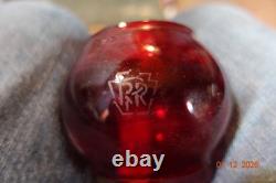 Dressel Arlington Pennsylvania Railroad Lantern With Red Etched Globe