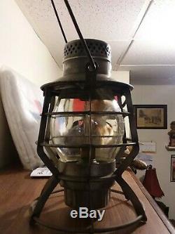 Dressel DELAWARE & HUDSON RAILROAD Lantern THE D&H Co. 1900s Dressel fount