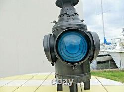 Dressel Locomotive, Train, No. J, Vintage Railroad Signal, Arlington, Lamp