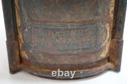 Dressel Manufacturing Railroad Oil Lantern Lamp New York Antique Red Clear