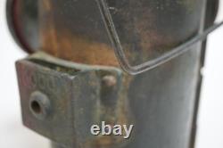 Dressel Manufacturing Railroad Oil Lantern Lamp New York Antique Red Clear