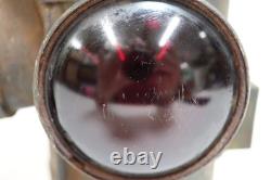 Dressel Manufacturing Railroad Oil Lantern Lamp New York Antique Red Clear