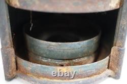 Dressel Manufacturing Railroad Oil Lantern Lamp New York Antique Red Clear