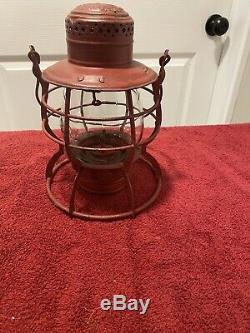 Dressel P&Rry Railroad Lantern Kerosene Antique Lantern globe patent dated