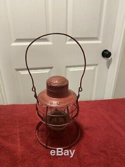 Dressel P&Rry Railroad Lantern Kerosene Antique Lantern globe patent dated