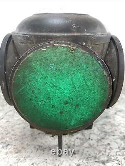 Dressel Railroad Switch Signal Lamp Lantern Red Green Painted Metal