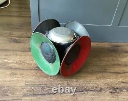 Dressel Stainless Railroad Train Electric Switch Lamp Red & Green Free Ship