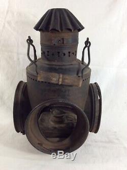 Dressel Three Lens Railroad lantern NYC & H. R. R. R. New York Central and Hudson