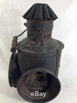 Dressel Three Lens Railroad lantern NYC & H. R. R. R. New York Central and Hudson