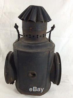 Dressel Three Lens Railroad lantern NYC & H. R. R. R. New York Central and Hudson