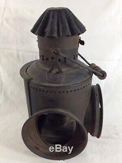 Dressel Three Lens Railroad lantern NYC & H. R. R. R. New York Central and Hudson