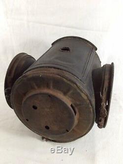 Dressel Three Lens Railroad lantern NYC & H. R. R. R. New York Central and Hudson