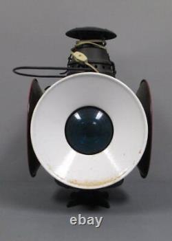 Dressel Vintage Arlington NJ Railroad 4-Way Switch Lantern