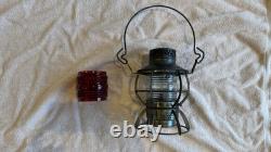 Dressell Arlington L&N Railroad Kerosene Train Lantern, with Red & White Globes