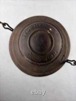 EARLY BELL-BOTTOM RAILROAD LANTERN No. 39 with Red Paint
